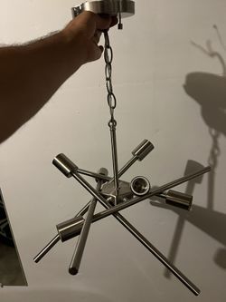 Chandelier - Moderne 6 Bulb Chandelier