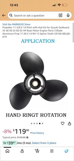Outboard Engine propeller