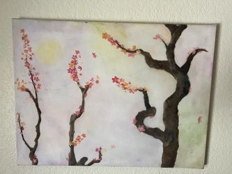 Cherry Blossom Tree Canvas Wall Art
