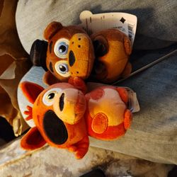 Brand New W/ Tags Foxy & Freddy Mini Plush