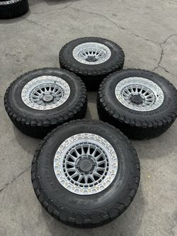 New Rims 17x9 6 Lugs For Any Chevy Silverado,Toyota Tacoma Used Tires 285/70r17 Bfgoodrich 75% Life 
