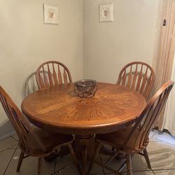 Round Wood Table