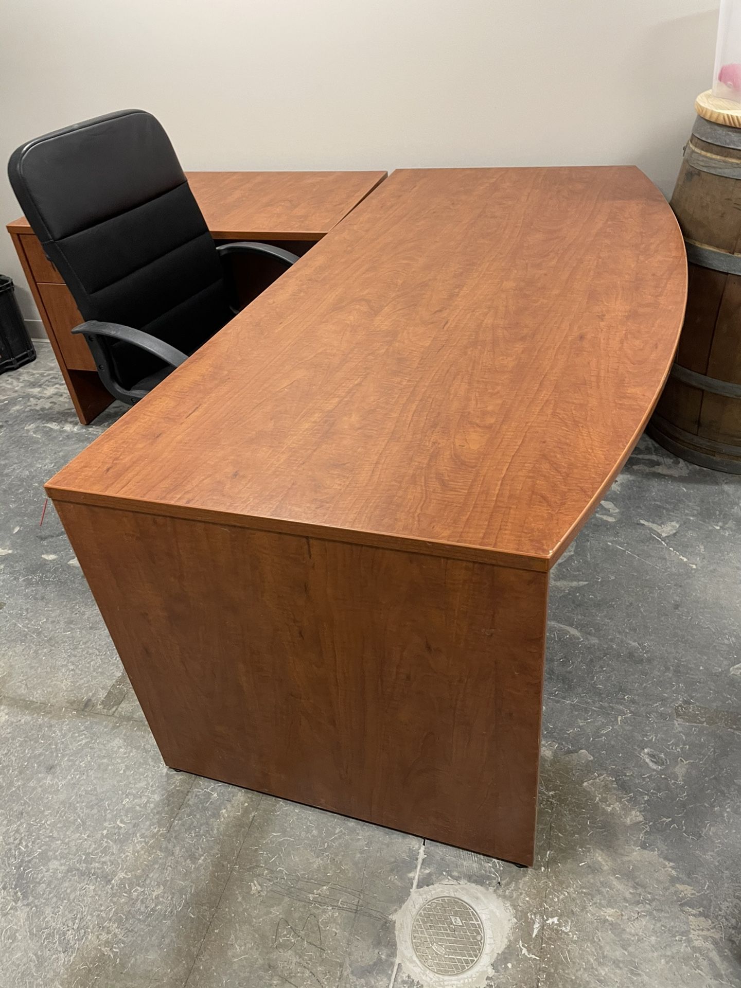 Office desk and accessories for sale. $375