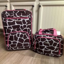 Rockland 2Pc Giraffe Softside Luggage  