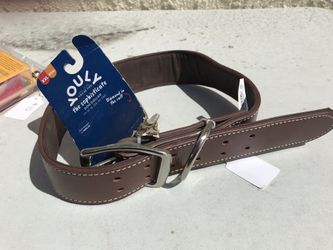 Pet Dog Collar Leather New