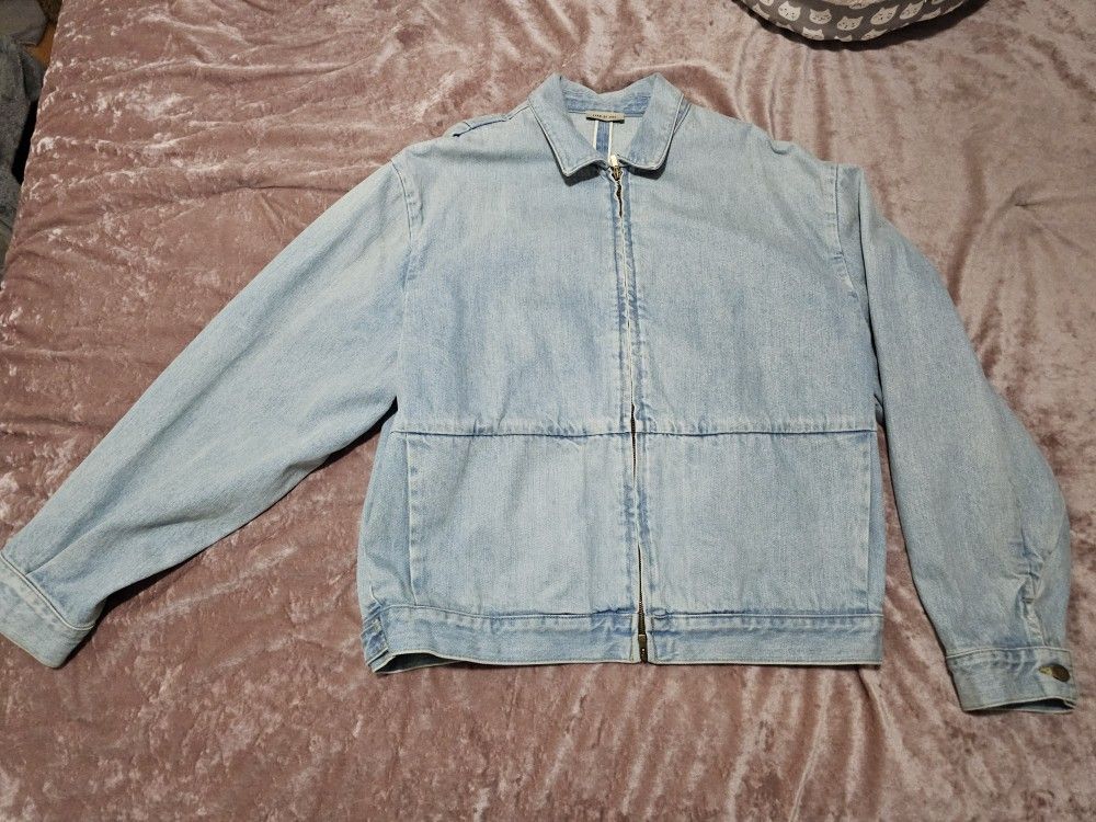 Essentials Fear of God Denim Trucker Jacket - Size L