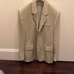 Suit Style Jacket With Zipper - size L