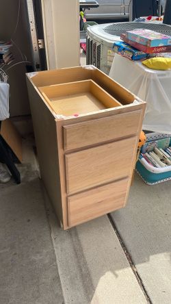 Three Drawer Wooden Base Cabinet