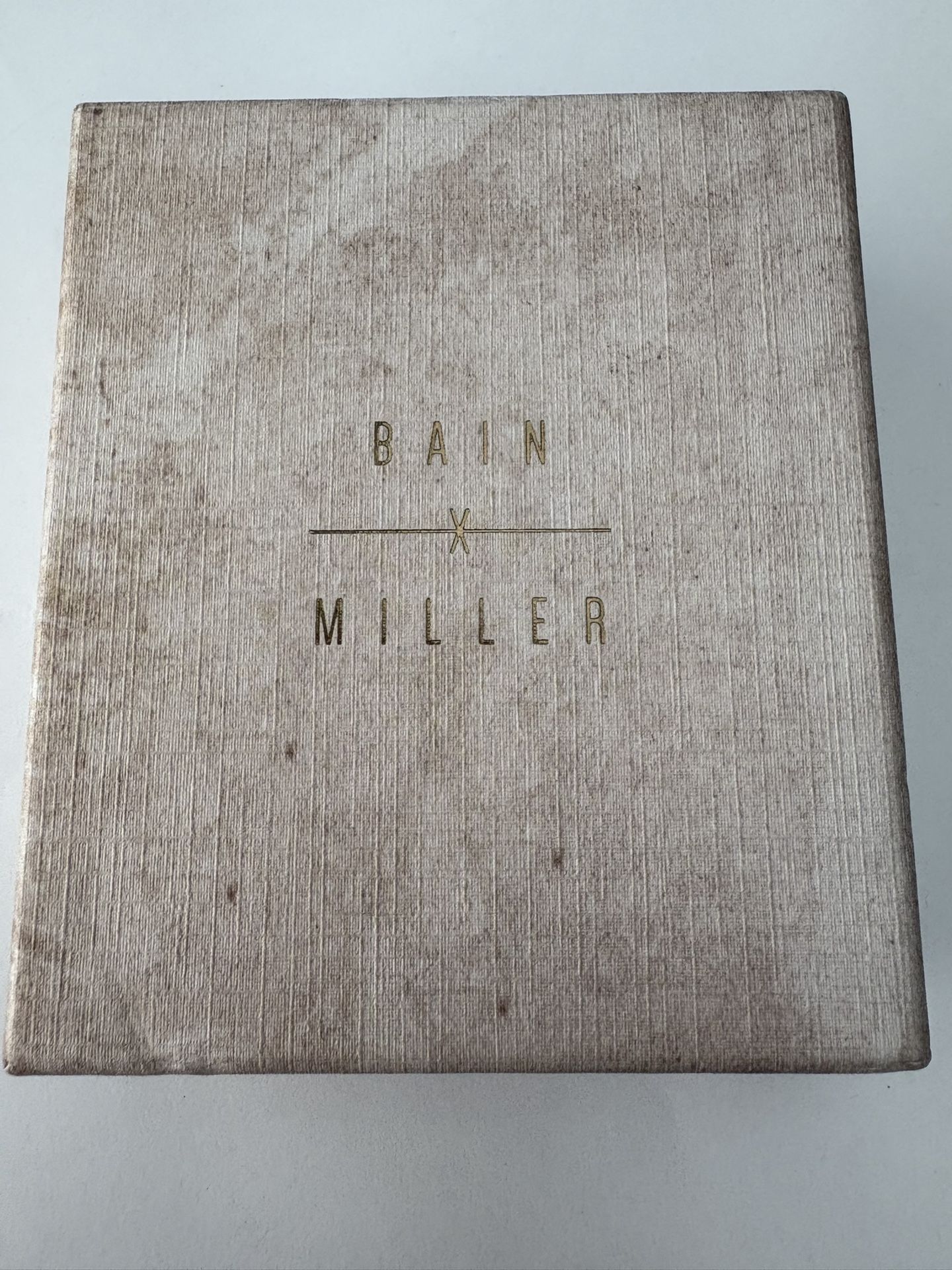 Bain x Miller Bible Verse Necklace – John 3:16 Brass Dog Tag Pendant – New in Box