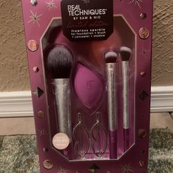 Real Techniques 💄 Flawless Sparkle Makeup Brush Set 5 Piece