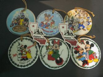 Disney porcelain ornaments Mickey Mouse