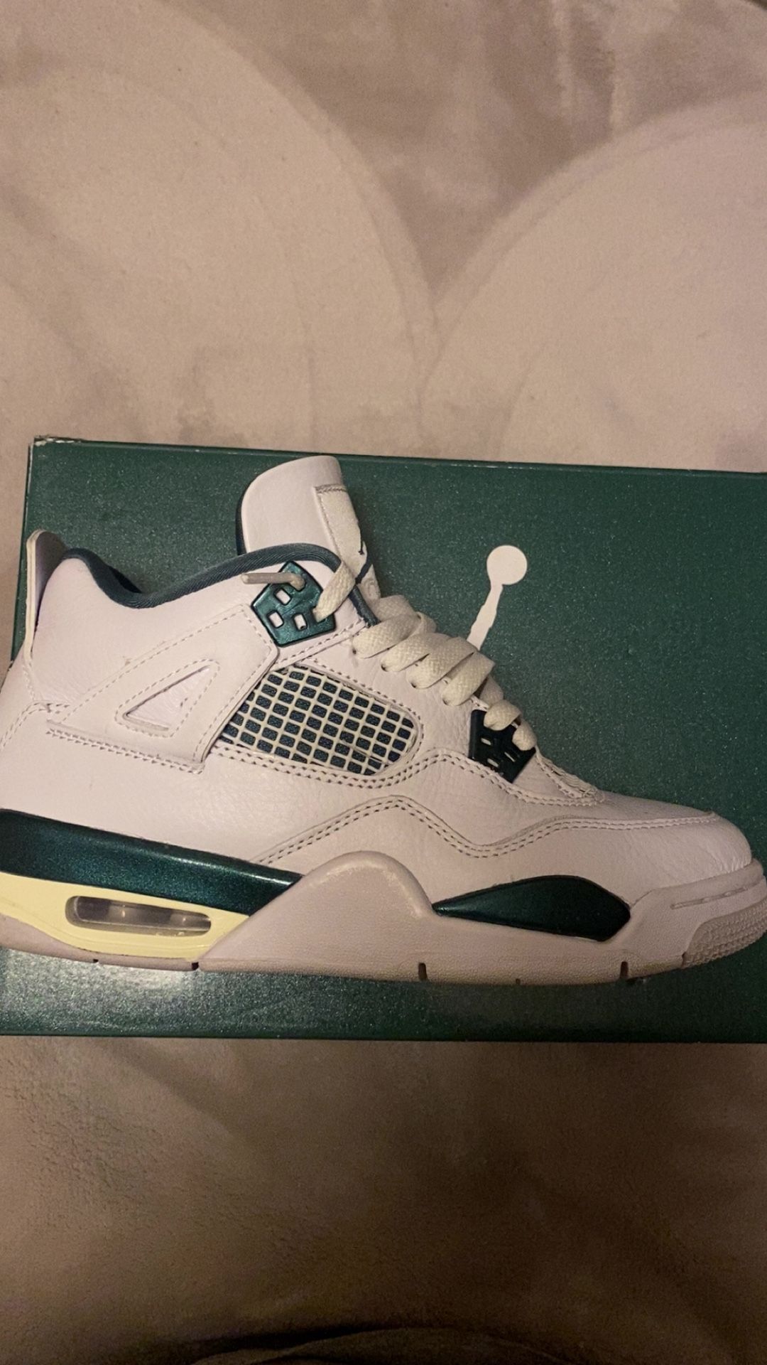 Jordan 4s Oxidized Green And White 