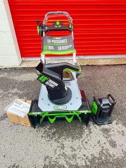 Ego new 56v 21” snowblower kit it comes with 2-7.5ah batteries and charger never been used