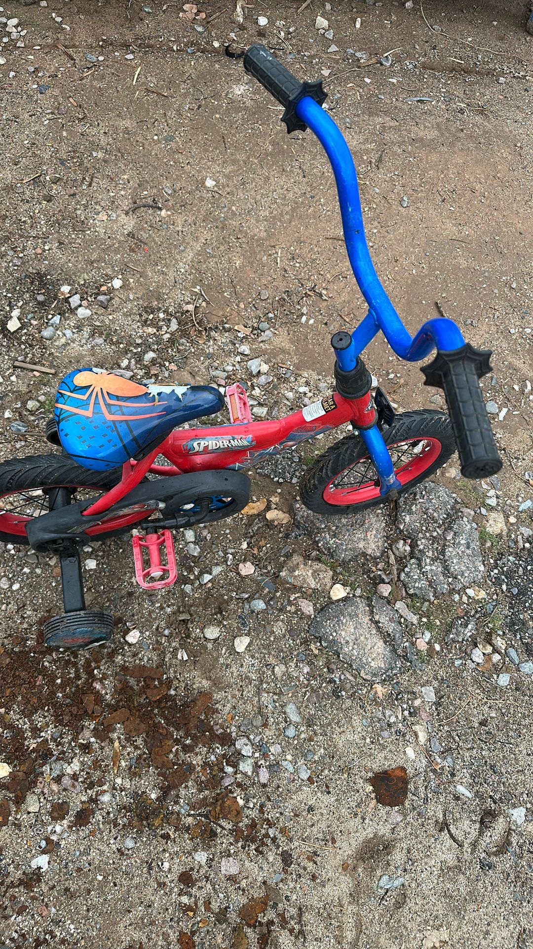 Spider-Man Bicycle With Training Wheels For Children