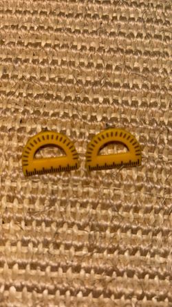 Protractor earrings
