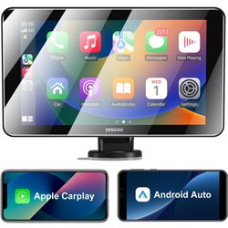 Apple Carplay & Android Auto,with 7-Inch Carplay Screen for Car,Features Light-Sensitive Functionality, Supports Bluetooth Hands-Free System, Siri/Goo