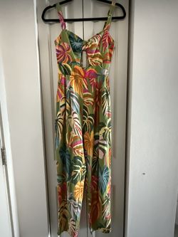 FARM Rio Multicolor Tropical Jumpsuit Jumper Size XS