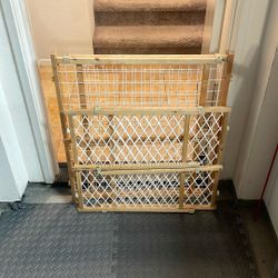 Two (2) Adjustable Wood Pet/Baby Gates