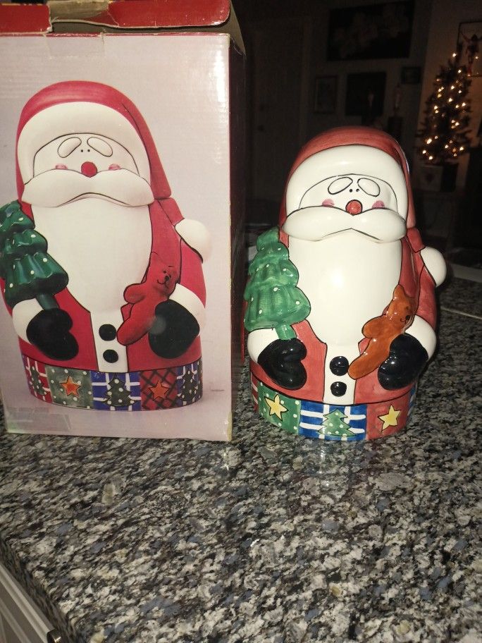 Large Santa Cookie Jar