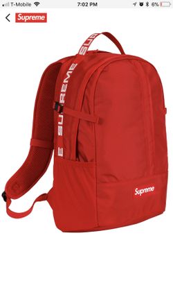 Supreme red backpack