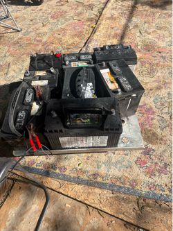 I have three lawn mowers batteries and then I have six car batteries, one tractor battery or a diesel truck and one heavy duty battery
