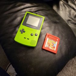 Gameboy Color With Pokémon Red 