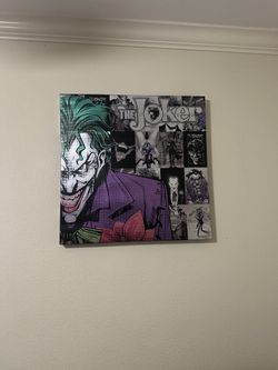 The JOKER canvas decor artwork 25”X25”