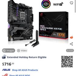 Brand New -  ASUS ROG CROSSHAIR X870E APEX AMD X870E AM5 ATX motherboard, Advanced AI PC-ready