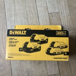 Dewalt Batteries 4 Pack