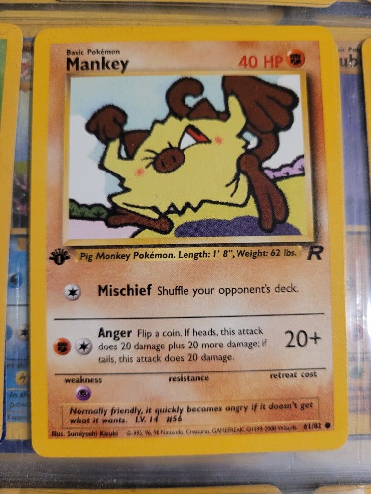 Mankey 1st Edition (Team Rocket Set)