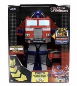 Transformers Optimus Prime Converting Robot/Truck RC Remote Control Toy NEW
