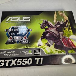 Brand New Asus GTX550 Ti Graphics Card 1 GB GDDR5 Nvidia GeForce PC Computer