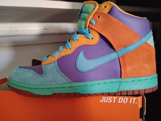 Vintage Nike 6.0 Dunk Low (Teal/Purple/Orange) - Size 9 - With Original Box