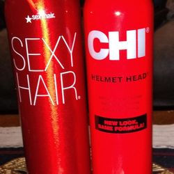 Brand New Can Of Sexy Hair Big Can Hair Spray and A Brand New Can Of Chi Hair Product. 