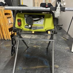Ryobi 10in Table Saw With Stand