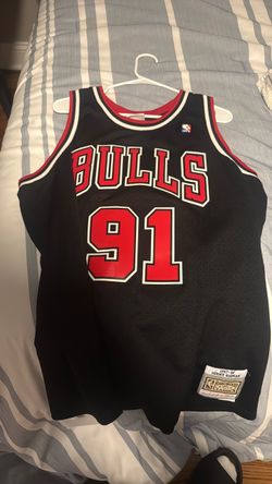 Black Dennis Rodman Jersey hardwood classic