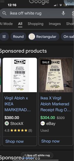 Ikea Off White rug