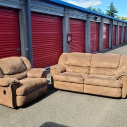 FREE - Reclining Couch And Chair