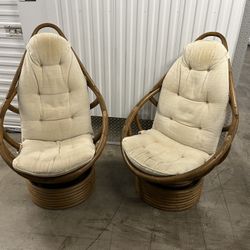 Vintage Paul Frankl swivel rockers
