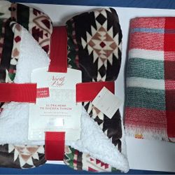 North Pole Trading Co. Ultra Mink To Sherpa Throw 50"x60"