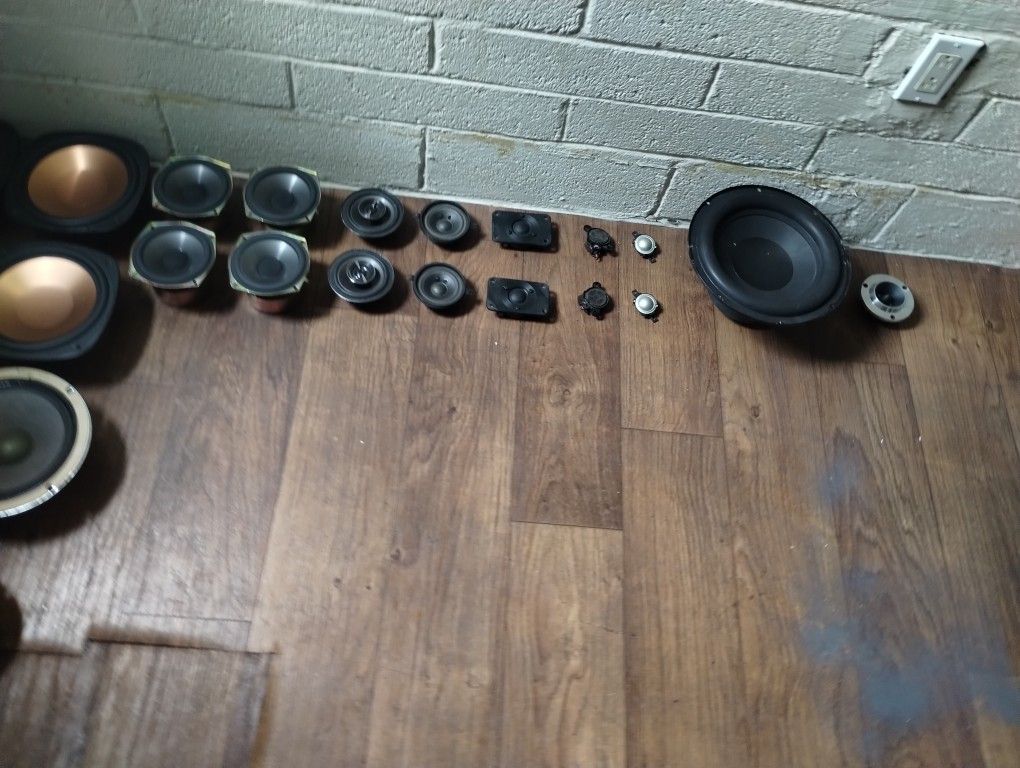 SPEAKERS - assorted, 30 in all.