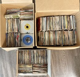 Huge Lot Of 1,100+ 7” 45rpm Records