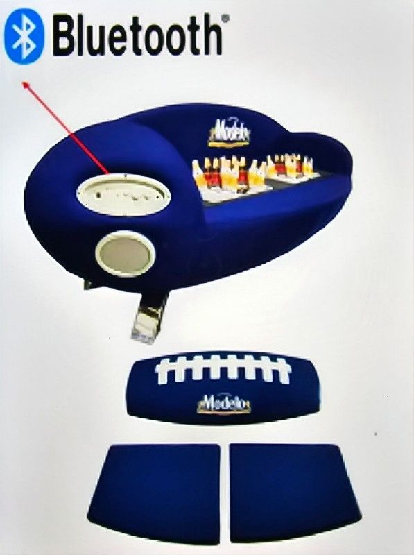 Leather (Modelo) Bluetooth Cooler Couch