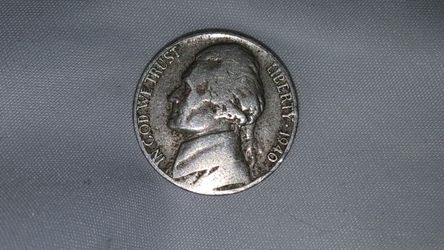 1940 jefferson wartime nickle