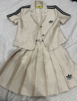 Adidas x Gucci 2‑Piece Set (Top + Skirt)