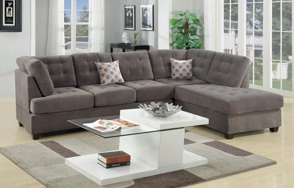 2-Piece Sectional Set W/ 2 Accent Pillows
2pc Reversible Sectional Sofa Set W/2 Accent Pillows-Charcoal
Color: Charcoal. Seccional De 2 Piezas L