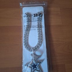 Dallas Cowboys Rhinestone Pendant Necklace