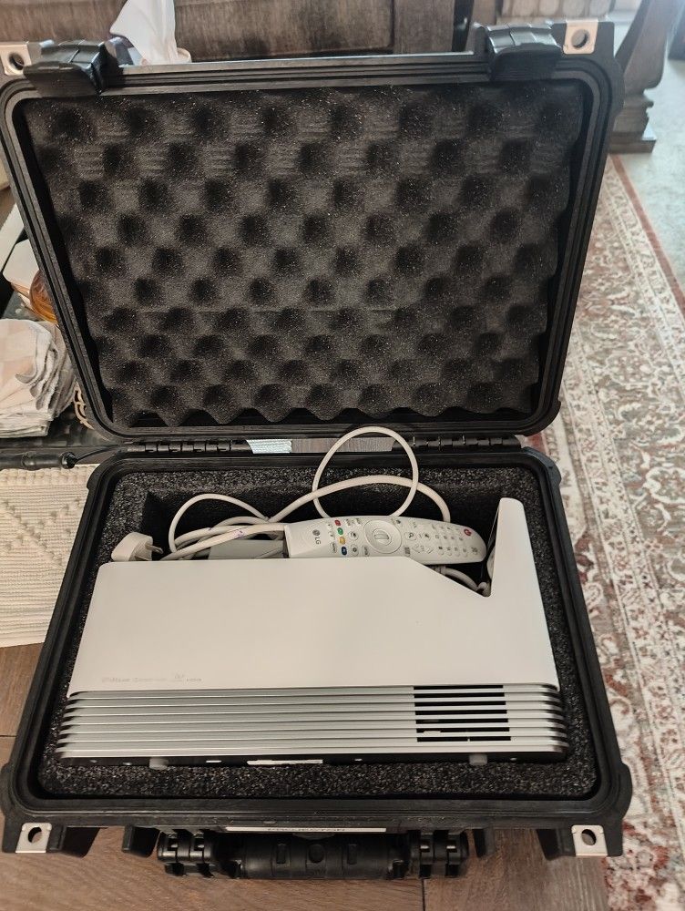 LG Home Theater Laser Projector with Custom Case
