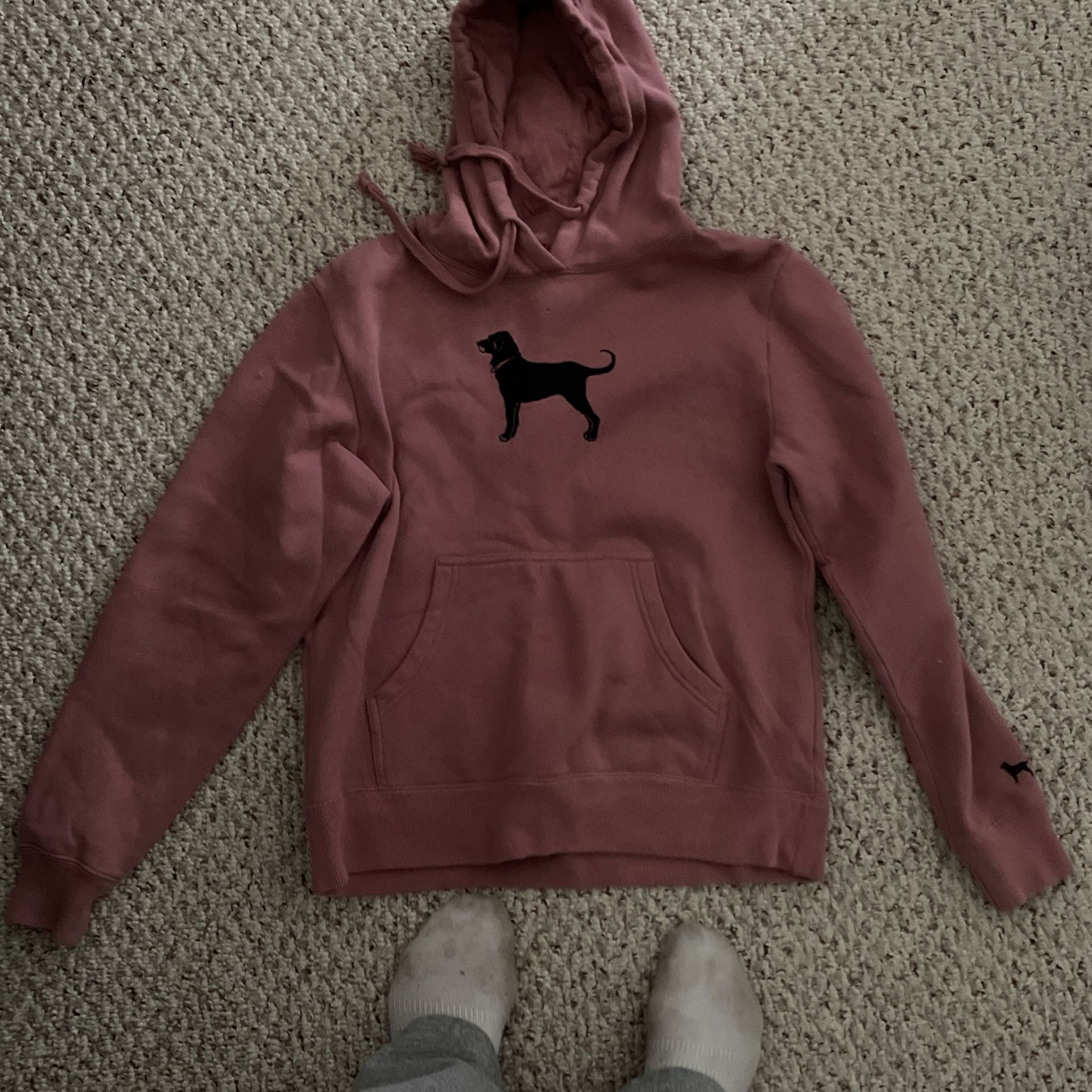 Black Dog Hoodie Sweatshirt 