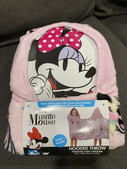 Minnie Mouse Hooded Throw